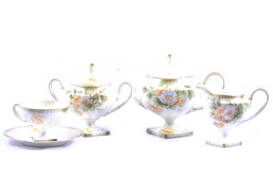 Reinhold Schlegelmilch China tea set, early 20th century