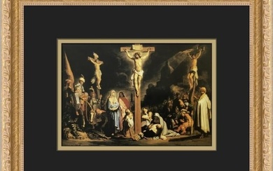 Rembrandt van Rijn Christ on the Cross Custom Framed Print