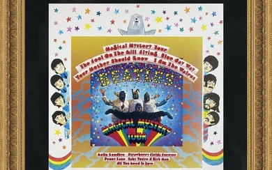 Ron Campbell Magical Mystery Tour I Original Hand Drawn Beatles Record Album Art
