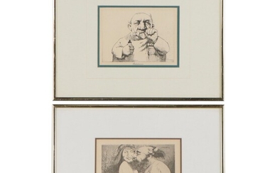 Rotogravures After Charles Bragg "The Kiss" And "Pediatrician"
