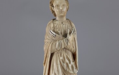 Sculpture religieuse 18ème finement sculptée travail Dieppois