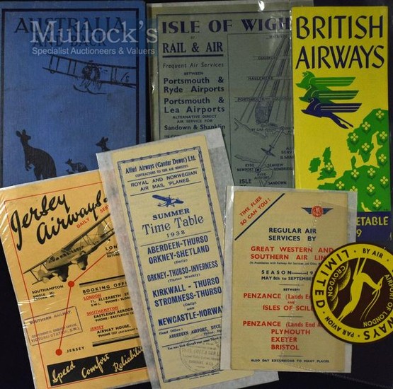 Selection of 1930s Various British Airway Time
