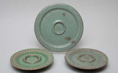 Set Chinese Longquan Porcelain Plates