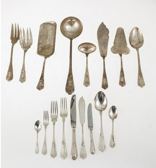 Silver cutlery with cutlery tray