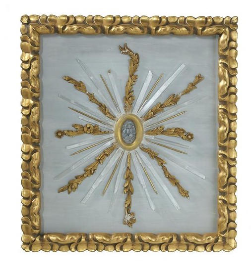 Stone and Giltwood Shadowbox Picture
