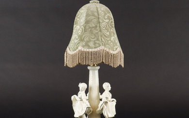 TABLE LAMP porcelain base, Gerold & Co Tettau.