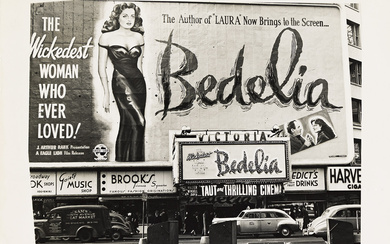 TODD WEBB (1905-2000) Times Square. Silver print, the image measuring 6½x8½ inches (16.5x21.6...