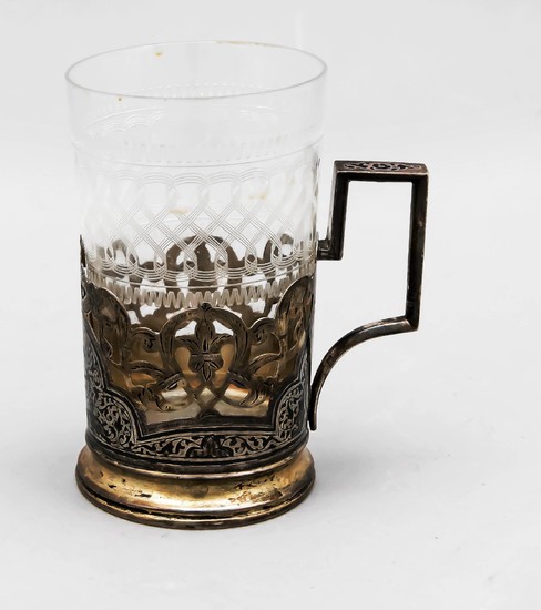 Tea glass holder, Russia/Soviet Union, 20th century, silver...