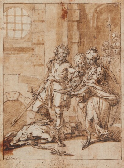 The beheading of St. John the Baptist, Cornelis Schut