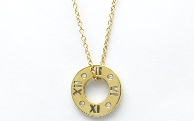 Tiffany Atlas Pierced Diamond Necklace Yellow Gold (18K) Diamond Men Women Fashion Pendant Necklace