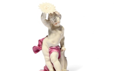 Une figure d'Apollon de Nymphenburg de la série des Dieux d'Ovide, vers 1770, modelée par...