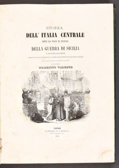 VALENTE, Domenico Storia dell'Italia centrale dopo la pace...