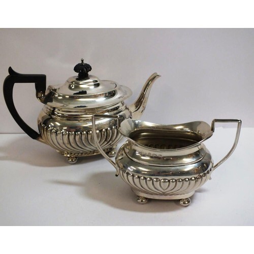VINTAGE STERLING SILVER TEAPOT AND SUGAR BOWL HALLMARKS FOR ...