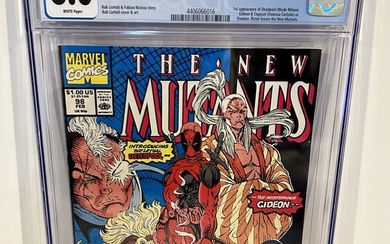 Vintage Comic Book CGC 8.0 the new mutants # 98