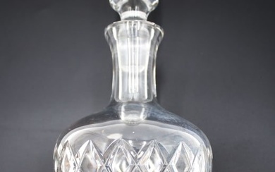 Vintage English Cut Glass Whiskey Decanter