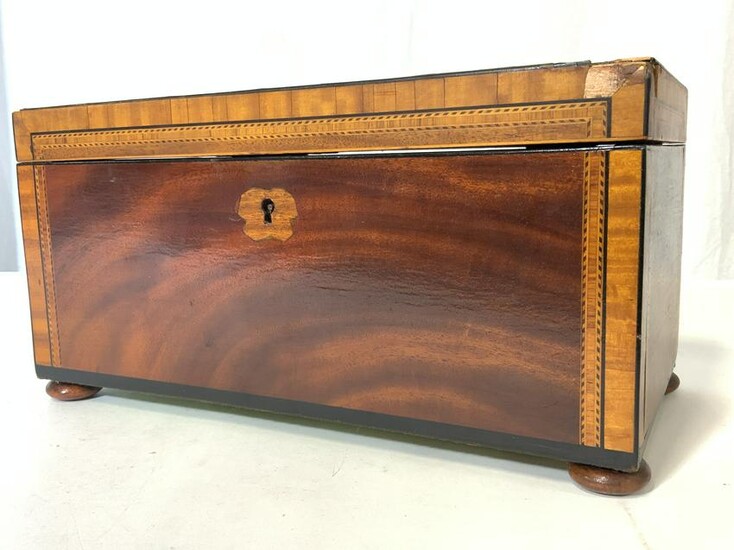 Vintage Wooden Inlay Keepsake Box