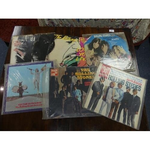 Vinyl Records; A collection of six Rolling Stones LP's, incl...