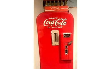 WORKING Vintage Coca Cola Cooling Vendo 39 Antique Coke Machine"**