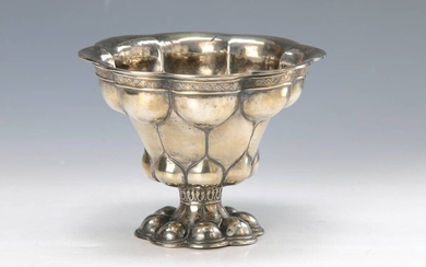 foot bowl, Neresheim, around 1900, silver, partly...
