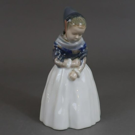porcelain figur "Stehendes Amager Mädchen" - Royal