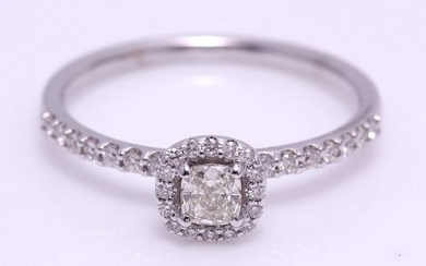 14 kt. White gold - Ring - 0.55 ct Diamond - Diamond