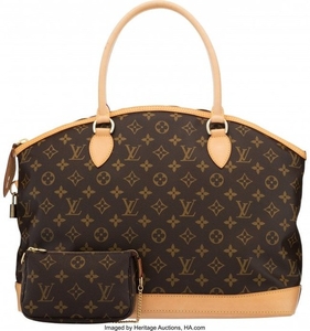 16091: Louis Vuitton Brown Monogram Coated Canvas Tote