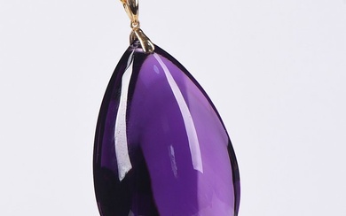 18 kt. Gold - Necklace with pendant - 96.61 ct Amethyst