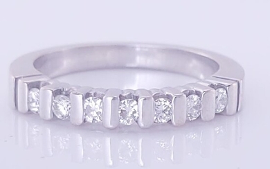 18 kt. White gold - Ring - 0.21 ct Diamond