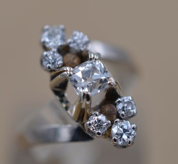 18 kt. White gold - Ring - 0.23 ct Diamond - Diamonds