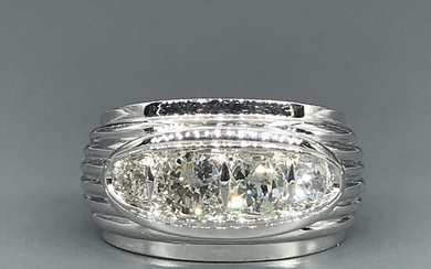 18 kt. White gold - Ring - 1.26 ct Diamond