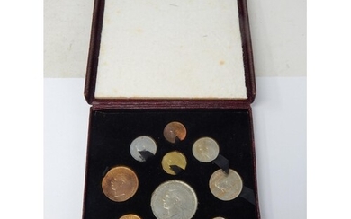 1951 Festival of Britain Set of 10 Coins in Case of Issue.