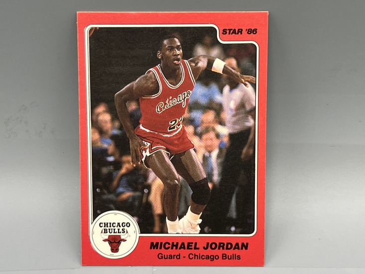 1985-86 Star Michael Jordan Pre Rookie Card #117 - Bought in Chicago Bulls Team Bag Set in late 1980s