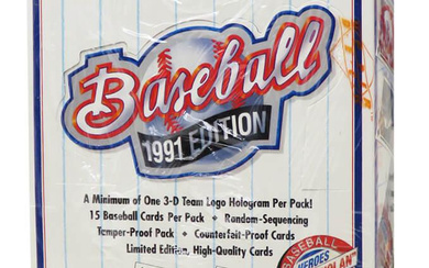 1991 Upper Deck Baseball Wax Box with (36) Packs