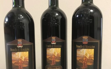 1993 , 1995 & 1996 Banfi - Brunello di Montalcino - 3 Bottles (0.75L)