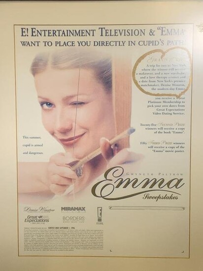 1996 Collectibles EMMA Film Sweepstakes Framed Ad