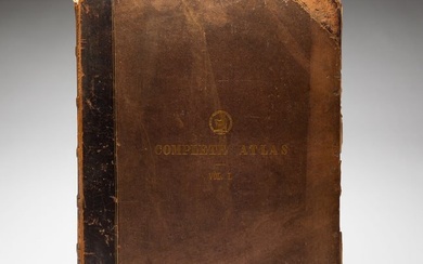 2 VOLUMES, FOLIO, THE COMPLETE ATLAS OF MODERN CLASSICAL, AND CELESTIAL MAPS, 1873