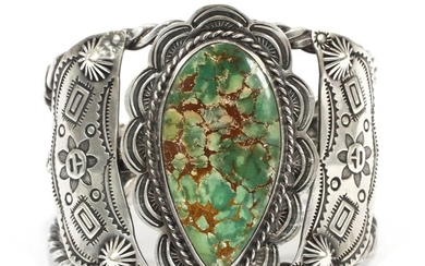 TURQUOISE SILVER CUFF BRACELET