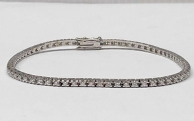 Gioielleria Corvino - 18 kt. White gold - Bracelet - 1.60 ct Diamond - Diamond