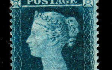 Great Britain 1854 - 2p blue perforated 14 W4 - Stanley Gibbons N. 34