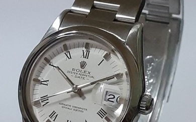 Rolex - Oyster Perpetual Date - 15000 Roman Dial Mint - Men - 1980-1989