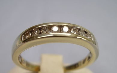 Halbmemory-Ring - 14 kt. White gold - Ring - 0.25 ct Diamond
