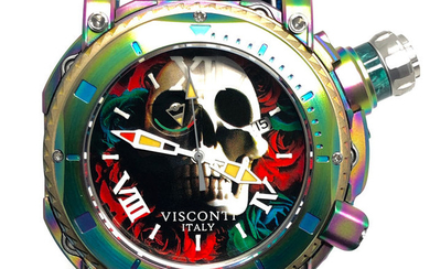 Visconti - Sport Dive 3000 Skull & Roses Limited Edition Ostrich Strap - KW53-01 "NO RESERVE PRICE" - Men - BRAND NEW
