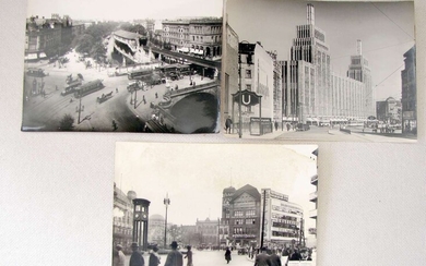 3 Bauhaus photos Berlin, Hamburg. Germany, 1930’s, signed