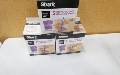 3 Shark 2 Pack Steam Duster Cleaning Pads New in Box