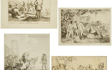 (4) Old Master engravings, 15th/16th c.