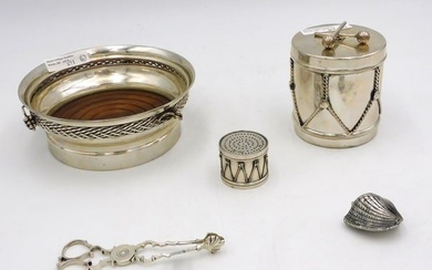 (6) piece sterling silver lot. 20th century. To