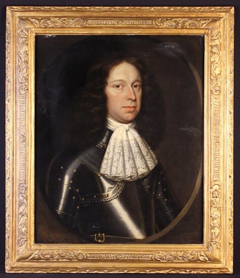 A Late 17th Century Oil on Canvas: Head & Shoulders
