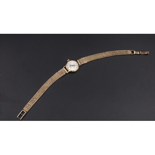 9CT Gold Garrard Watch Inscribed on the Back for Services be...