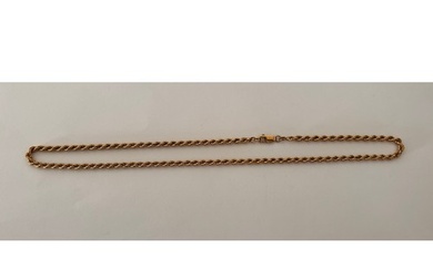 9ct Gold Rope Chain Necklace 5.8g