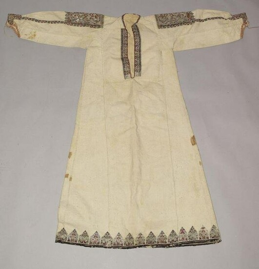 A 19TH CENTURY PALESTINIAN DRESS, with decorative